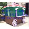 商業街售貨車，實木售賣車，廣場木制售賣亭