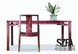 帶有明式家具特有遺韻的曲美如是系列家具參展2013年米蘭家具展。